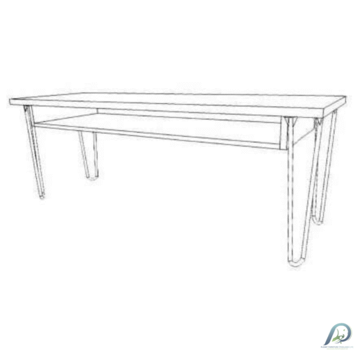 TV Cabinet with Shelf MD7055 – ตู้วางทีวีไม้แท้ดีไซน์มินิมอล