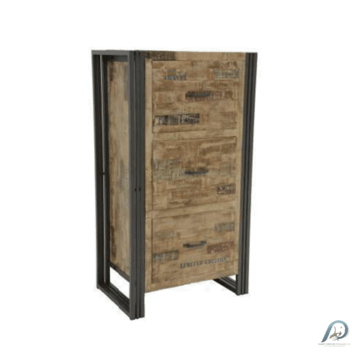 Chest of 3 Drawers MD7124 – ตู้ลิ้นชักไม้แท้ 3 ช่องมินิมอล