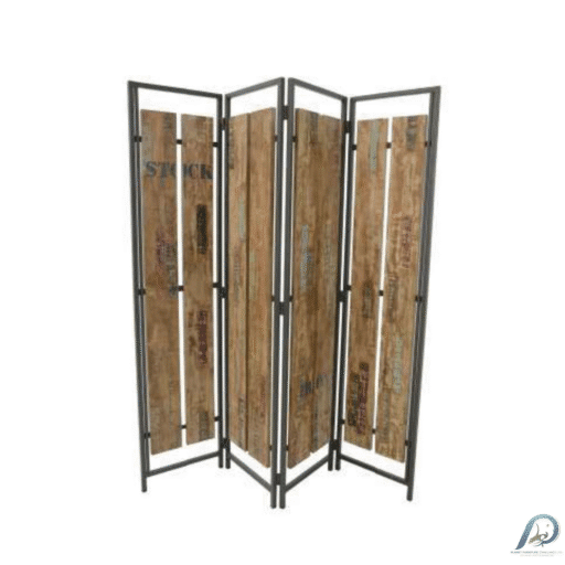 Screen MD7129 – ฉากกั้นไม้แท้สไตล์มินิมอล 4 แผง