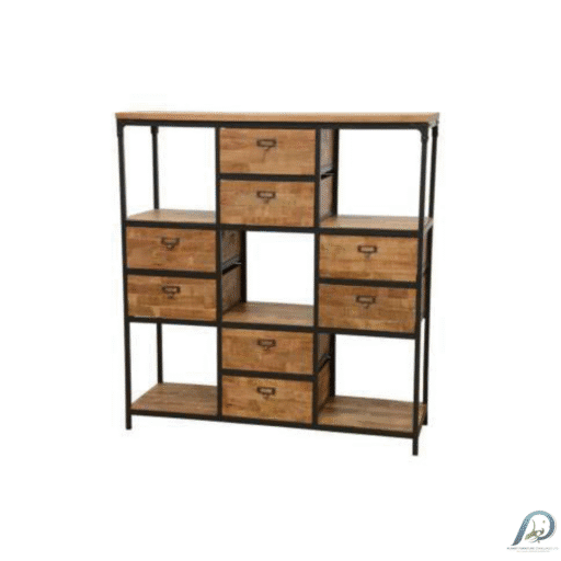 Bookshelf MD7219 – Real wood bookshelf with drawers