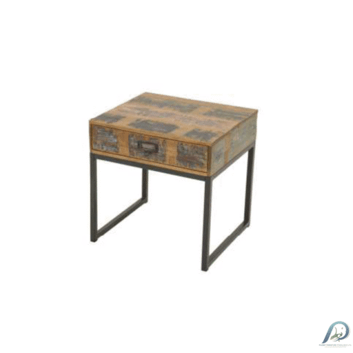 Accent Table MD7253KD – โต๊ะข้างไม้แท้พร้อมลิ้นชัก