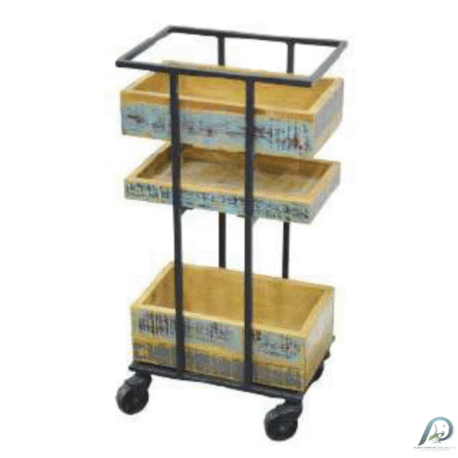 Service Table MD7282 – โต๊ะข้างโซฟาไม้แท้ทรงสูง ดีไซน์มินิมอล