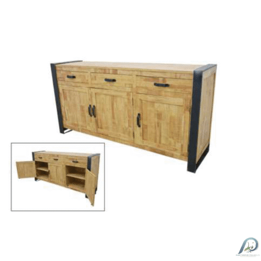 Buffet 3 Doors 3 Drawers MD7501 – ตู้บุฟเฟ่ต์ไม้ 180 ซม. 3 บานเปิด 3 ลิ้นชัก
