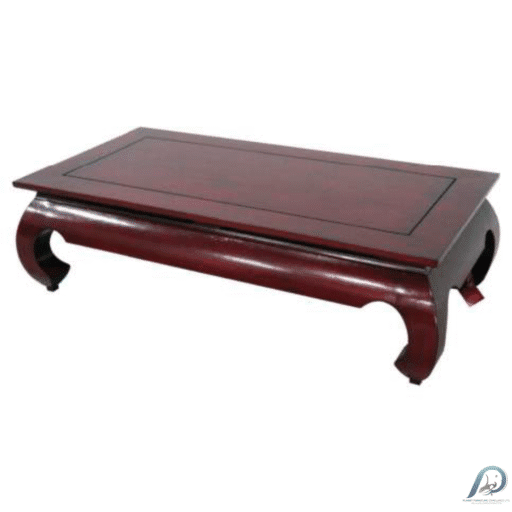 โต๊ะกลางขาคู้ไม้แท้ MD8002 ทรงผืนผ้า (120 ซม.) สไตล์จีน