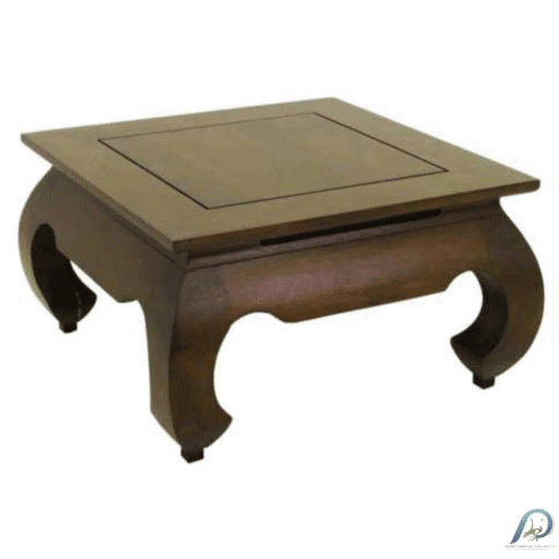 โต๊ะกลางขาคู้ไม้แท้ MD8007 ขนาดกะทัดรัด (66 ซม.) สไตล์จีน