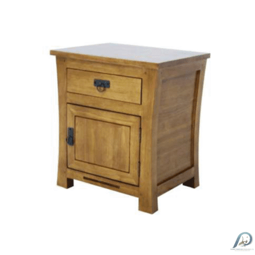 China Bed Side MD8049R ตู้ข้างเตียงไม้แท้ 1 ลิ้นชัก 1 บานเปิด (เปิดขวา)