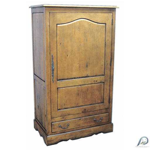 ตู้เก็บของไม้แท้ MD8076 1 บานเปิด 1 ลิ้นชัก สไตล์วินเทจ (Vintage Style)