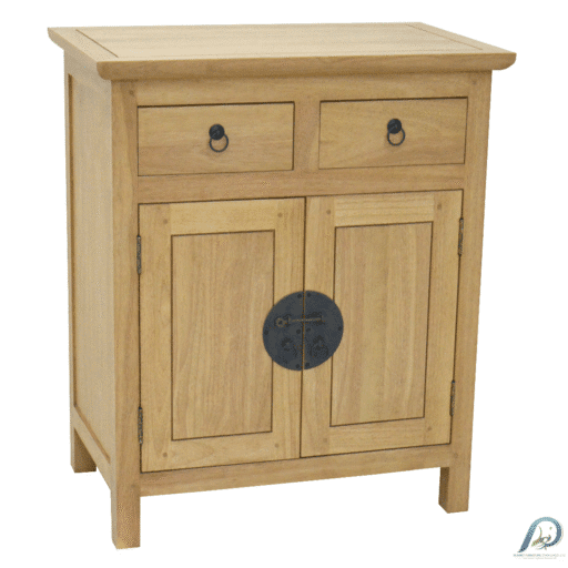 ตู้เก็บของไม้แท้ MD8084 2 ลิ้นชัก 2 บานเปิด สไตล์จีนโมเดิร์น