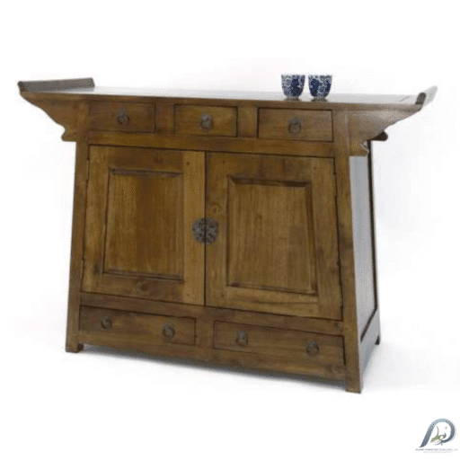 ตู้เก็บของไม้แท้ MD8094 หน้ากว้าง 125 ซม. ดีไซน์โอเรียนทอล