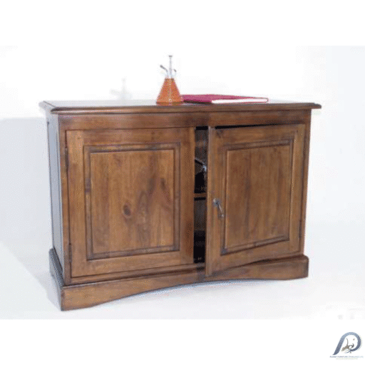 MD8146 ตู้เตี้ยไม้แท้ 2 บานเปิด สไตล์คลาสสิก (Low Cupboard)