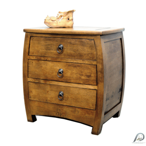 MD8147 ตู้ข้างเตียงไม้แท้ 3 ลิ้นชัก (Bed Side)