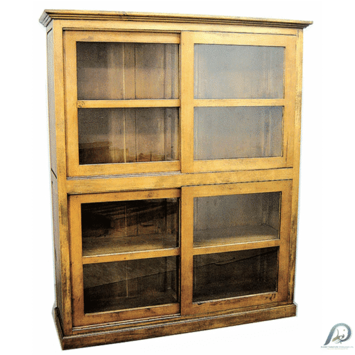 MD8152 ตู้หนังสือไม้แท้ 4 บานเลื่อน (Sliding Doors Bookshelf)