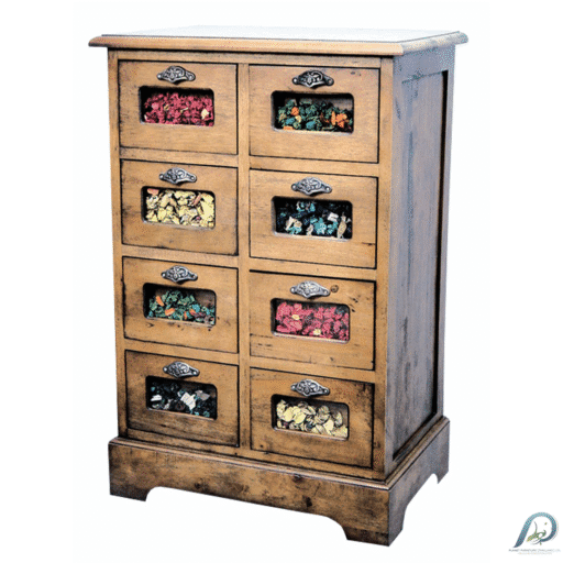 MD8161 ตู้ลิ้นชักไม้แท้ 8 ช่อง (Seeds Chest)