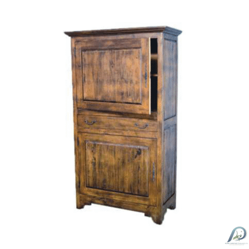 MD8192 ตู้เสื้อผ้าไม้แท้ 2 บานเปิด (Wardrobe) สไตล์ Coventry ดีไซน์ 1 ลิ้นชักล่าง