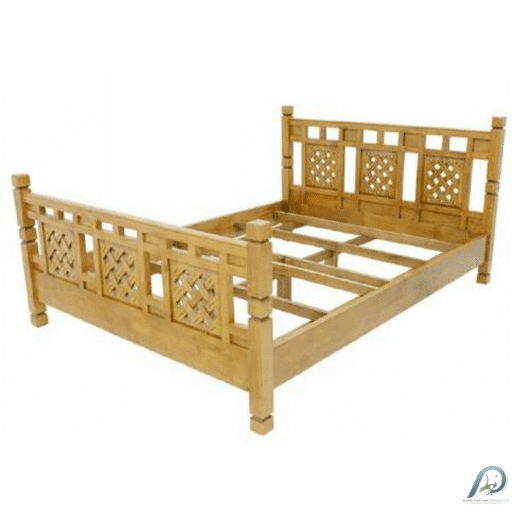MD8193KF เตียงนอนไม้แท้ 6 ฟุต (King Size) สไตล์ Palatino