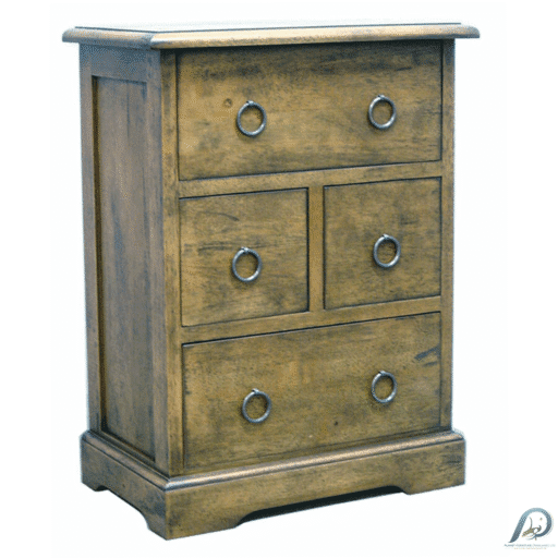 ตู้ข้างเตียงไม้แท้ MD8212 5 ลิ้นชัก ดีไซน์คลาสสิก