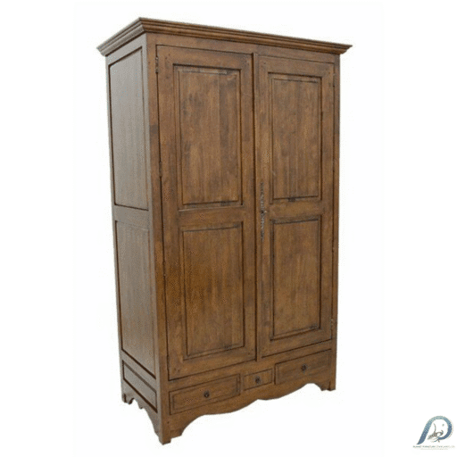 ตู้เสื้อผ้าไม้แท้ MD8221 บานเปิดคู่ ขนาด 120 ซม.