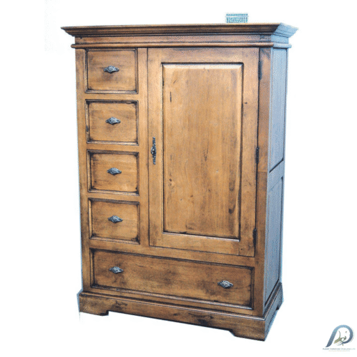 ตู้เก็บของไม้แท้ MD8220 ทรงกลาง 2 บานเปิด