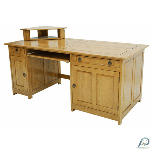 โต๊ะทำงานมัลติมีเดียไม้แท้ MD8224 ขนาดใหญ่ 160 ซม.