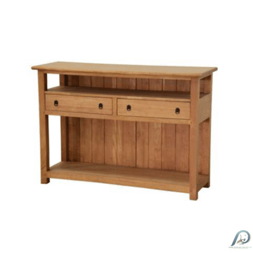 MD8229 โต๊ะคอนโซลไม้แท้ 2 ลิ้นชัก ดีไซน์คลาสสิกเรียบหรู