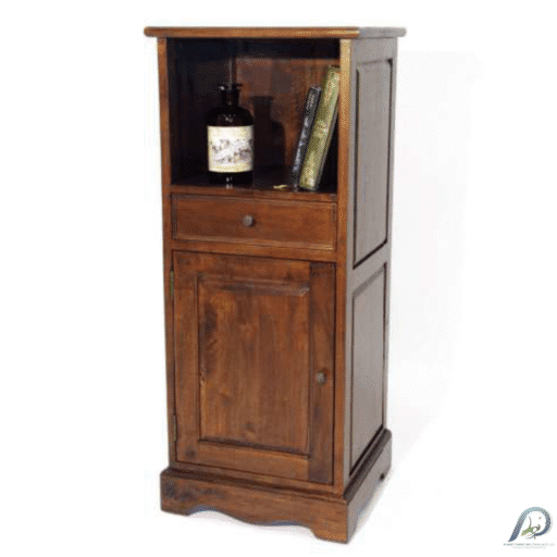 MD8230 ตู้ข้างเตียงไม้แท้ 1 ลิ้นชัก 1 บานเปิด ดีไซน์คลาสสิก