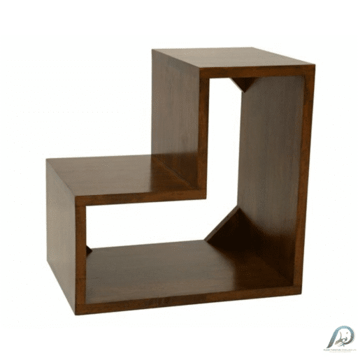 MD8246 ชั้นวางของไม้แท้ทรงกล่องสี่เหลี่ยม ดีไซน์โมเดิร์น