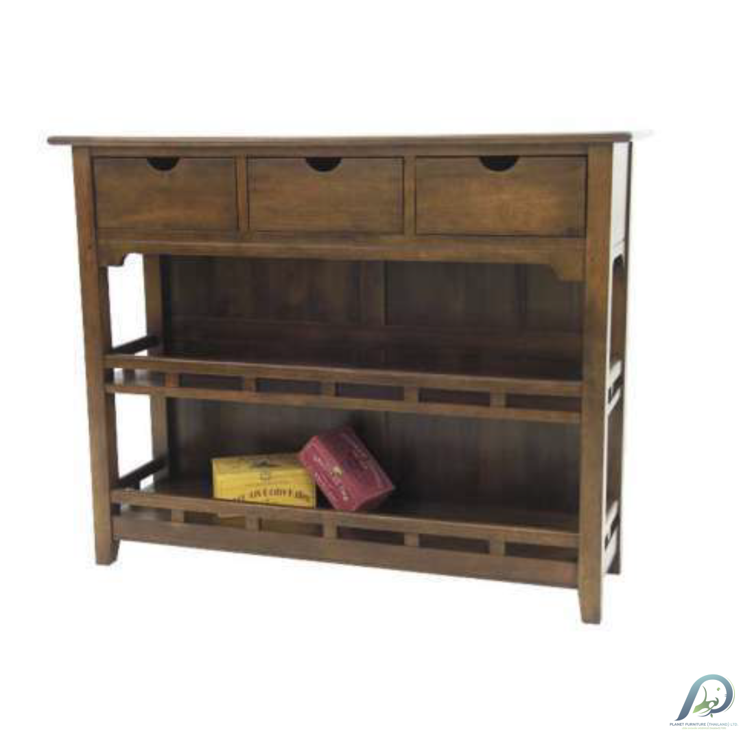 MD8251 ตู้เก็บของไม้แท้ทรงเตี้ย อเนกประสงค์ ดีไซน์งานฝีมือ