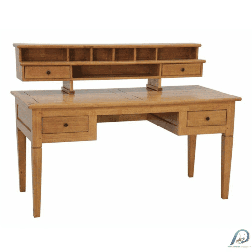 MD8255 โต๊ะทำงานไม้แท้ 4 ลิ้นชัก ขนาดใหญ่ ดีไซน์หรู