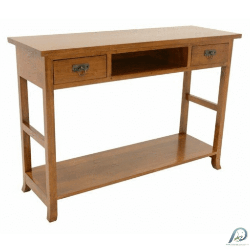 MD8260 โต๊ะคอนโซลไม้แท้ 2 ลิ้นชัก สไตล์จีนร่วมสมัย