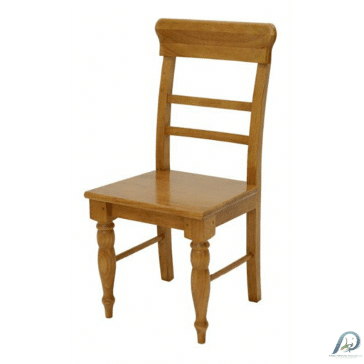 MD8262 เก้าอี้ทานอาหารไม้แท้ ขาเกลียว ดีไซน์คลาสสิก