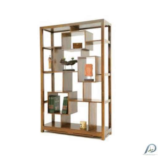 MD8285 ชั้นวางของไม้แท้ ดีไซน์เก๋ (Unstructured Shelf) สูง 190 ซม.