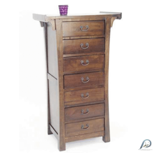 MD8296 ตู้ลิ้นชักไม้แท้ 7 ชั้น (Week Cabinet) ดีไซน์ร่วมสมัย