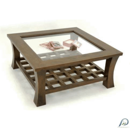 MD8306 โต๊ะกลางไม้แท้ ทรงจัตุรัส สไตล์เซนโมเดิร์น