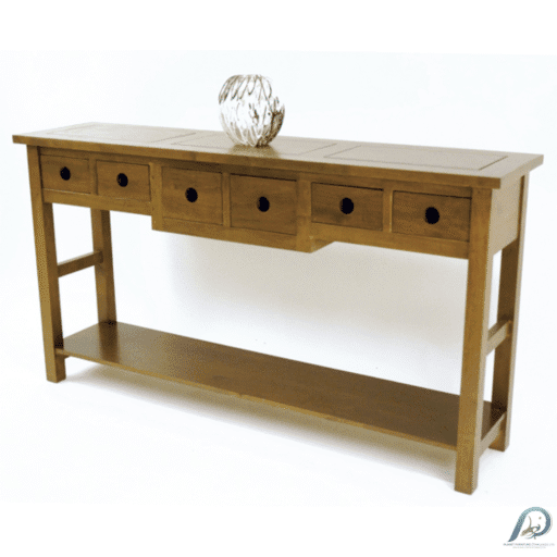 MD8351 Console Table โต๊ะคอนโซลไม้แท้ทรงยาว ดีไซน์เรียบหรู