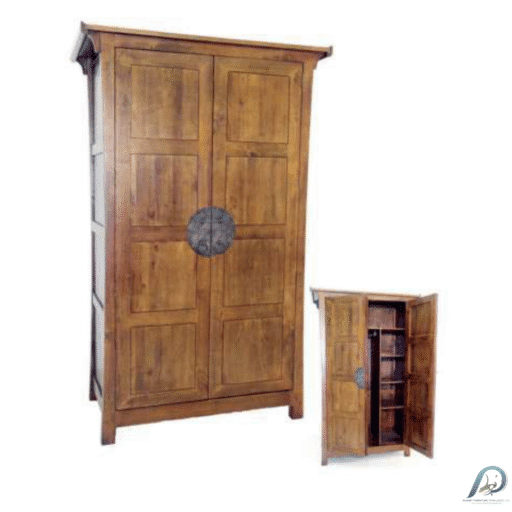 MD8353 Wardrobe ตู้เสื้อผ้าไม้แท้ 2 บานเปิด ดีไซน์คลาสสิก