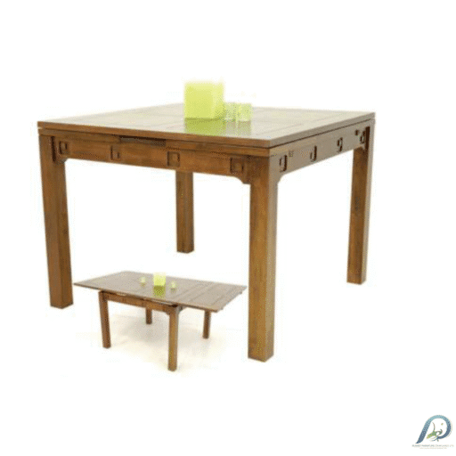 MD8354KD Dining Table โต๊ะอาหารไม้แท้ ขยายข้างได้ 100-180 cm
