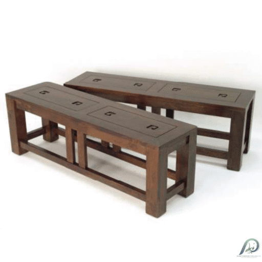 MD8358 S/2 Low Table โต๊ะกลางไม้แท้เซ็ต 2 ชิ้น ดีไซน์ซ้อนได้