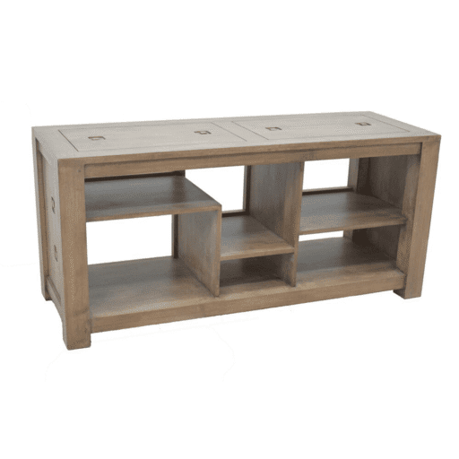 MD8361 TV Cabinet ตู้วางทีวีไม้แท้ หน้ากว้าง 140 cm ดีไซน์ร่วมสมัย