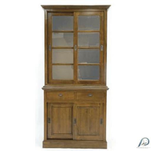 MD8386 ตู้หนังสือไม้แท้ (Bookcase) 4 ลิ้นชัก สูง 2.2 เมตร