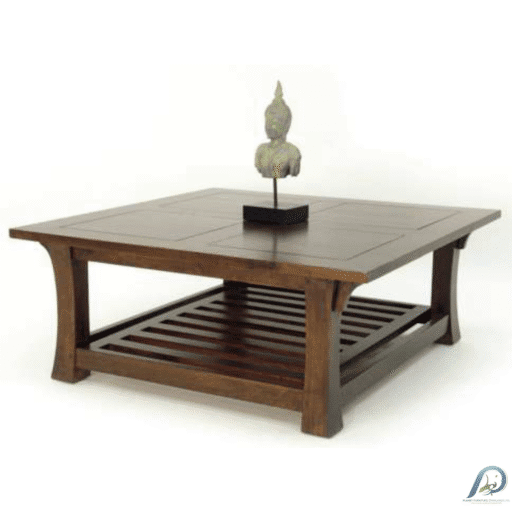 MD8390 โต๊ะกลางโซฟาไม้แท้ทรงสี่เหลี่ยมจัตุรัส (Square Low Table)