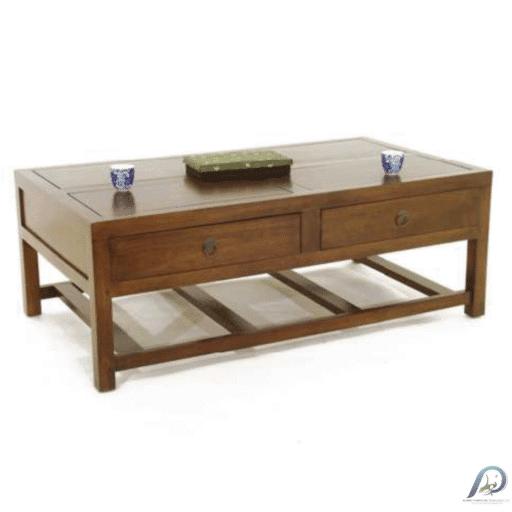 MD8421 Wooden Coffee Table 4 Drawers – โต๊ะกลางไม้แท้ 4 ลิ้นชัก