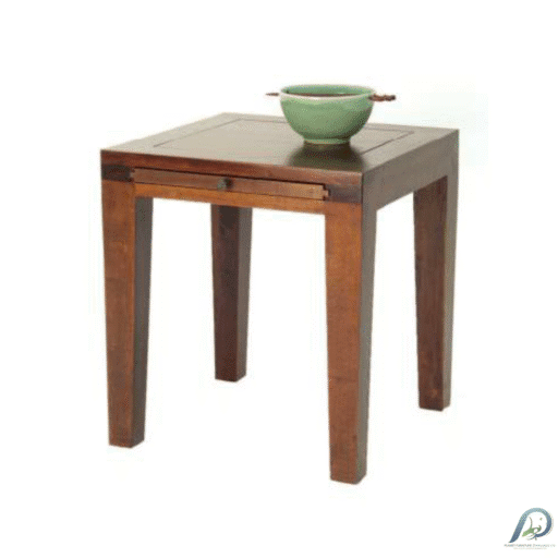 MD8430 Slide Side Table – โต๊ะข้างไม้แท้ ดีไซน์มินิมอล แข็งแรงทนทาน