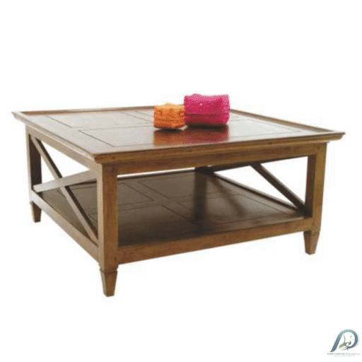 MD8436 Low Table – โต๊ะกลางไม้แท้ ทรงสี่เหลี่ยมจัตุรัส ดีไซน์โมเดิร์น