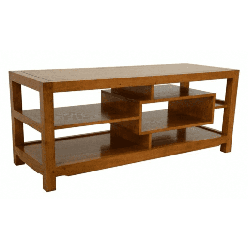 MD8493 TV Cabinet – ชั้นวางทีวีไม้แท้ 120 ซม. ดีไซน์โมเดิร์น เรียบหรู