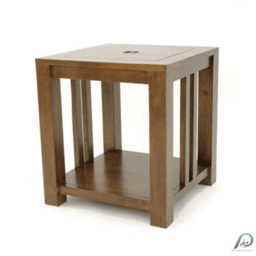 MD8508 Wooden Sofa Corner Table - โต๊ะข้างโซฟาไม้แท้ ทรงเหลี่ยม