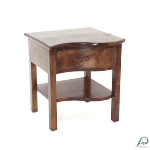 MD8521 Wooden Sofa Corner Table – โต๊ะข้างโซฟาไม้แท้ มีลิ้นชัก