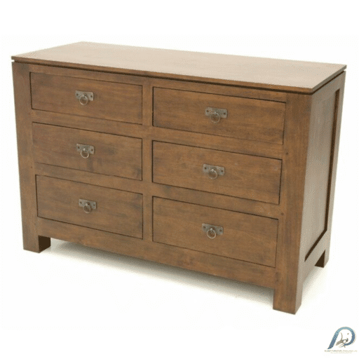 MD8590 Chest of 6 Drawers – ตู้ลิ้นชักไม้แท้ 6 ช่อง ดีไซน์หรู