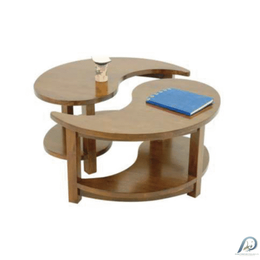 MD8595 Low Table – โต๊ะกลางไม้แท้ 2 ชิ้น (Set) ดีไซน์สี่เหลี่ยม