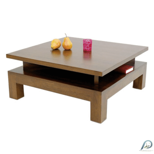 MD8658 Low Table – โต๊ะกลางไม้แท้ทรงสี่เหลี่ยมจัตุรัส ดีไซน์โมเดิร์นเรียบหรู