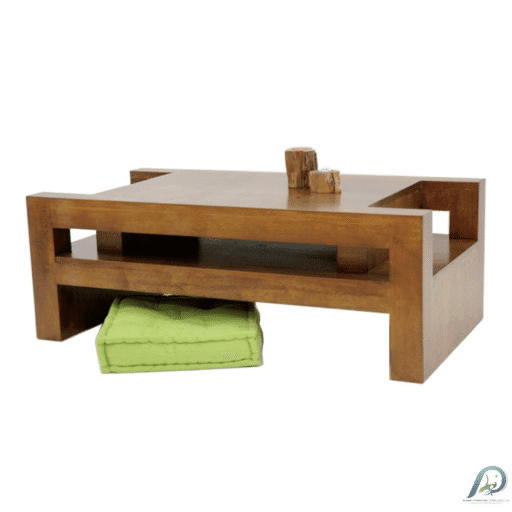 MD8666 Low Table – โต๊ะกลางไม้แท้ทรงสี่เหลี่ยมผืนผ้า